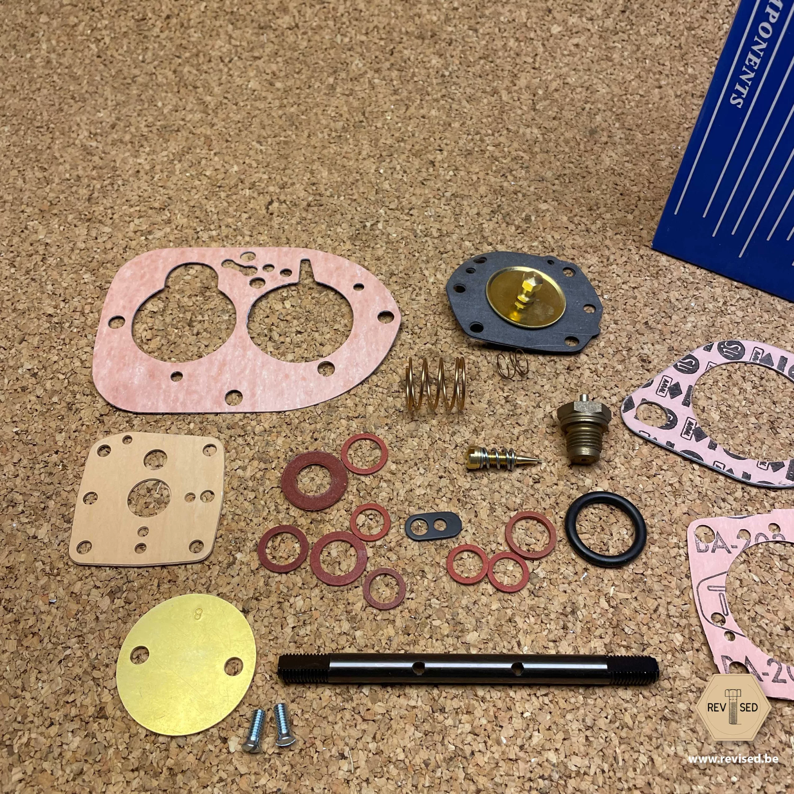 Service and repair kit for a Solex B40 carburettor